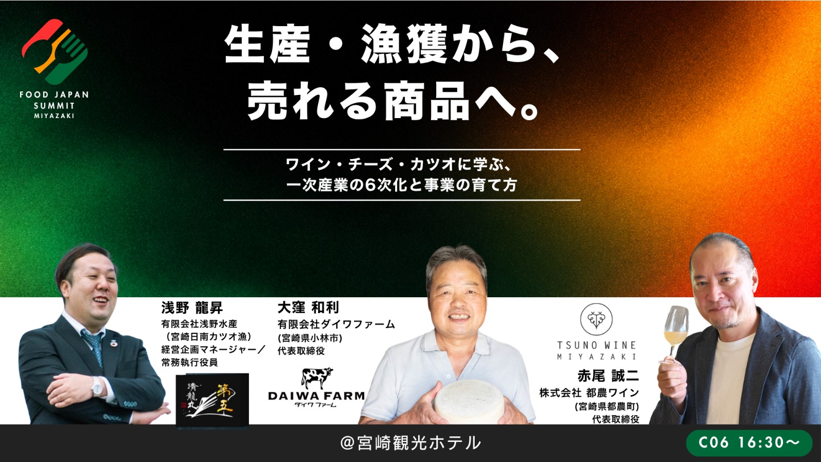 生産・漁獲から、売れる商品へ。