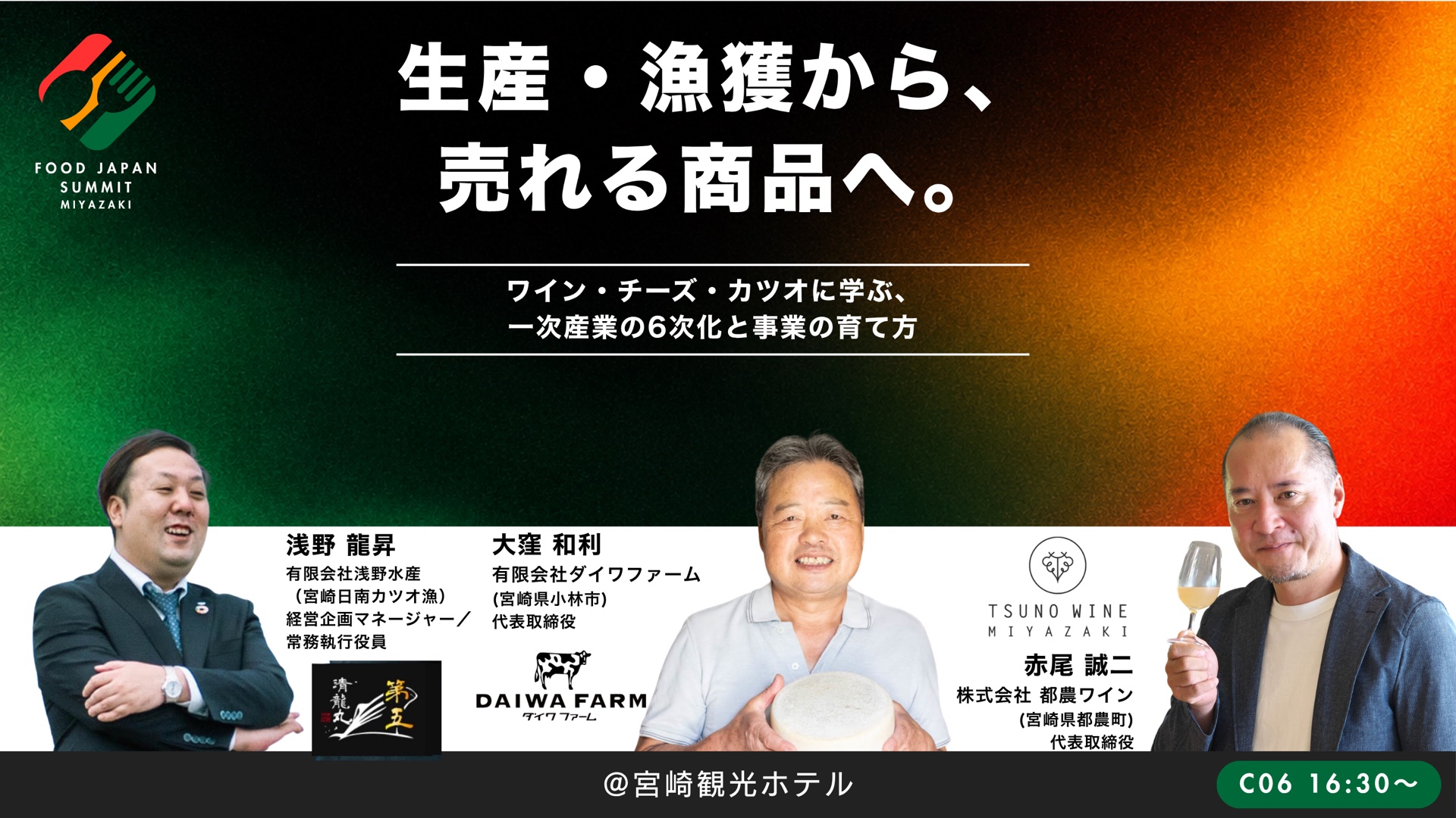 生産・漁獲から、売れる商品へ。
